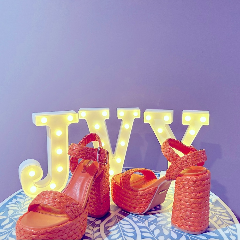 Orange/Blue Sandals